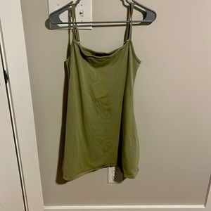 Green mini dress